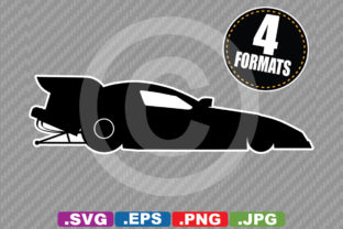 Dragster Funny Car Silhouette