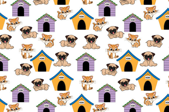 Funny Cat Pattern Graphics for Bloggers and Designers