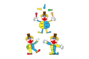 Funny Clown Graphics for Branding and Marketing