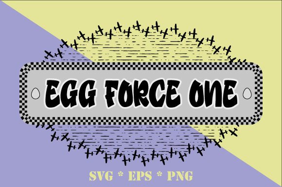 Funny Easter Egg Force One Vector Graphics