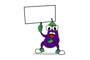 Funny Eegplant Graphics for Digital Sellers