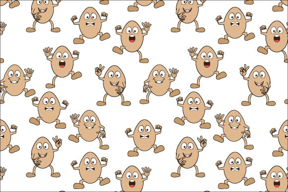 Funny Egg Pattern Graphics for Creative Projects