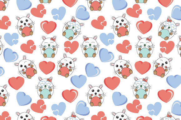 Funny Hamster Cartoon Pattern for Graphics and Branding