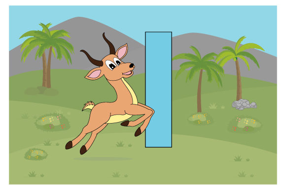 Funny Impala with the Letter I Graphics