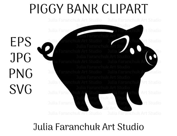 Piggy Bank Graphics for Crafting